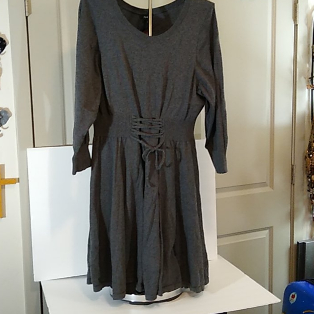 Cute Tie WaistTorrid Sweater Dress Plus